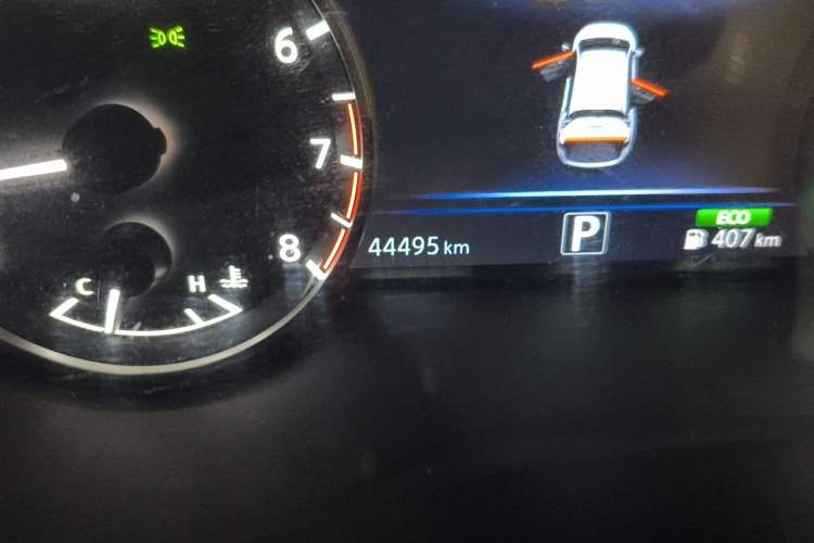 Used Nissan Murano 2021 2.5L XL Two-Wheel Drive Smart Connect Luxury Edition Odometer Close Up