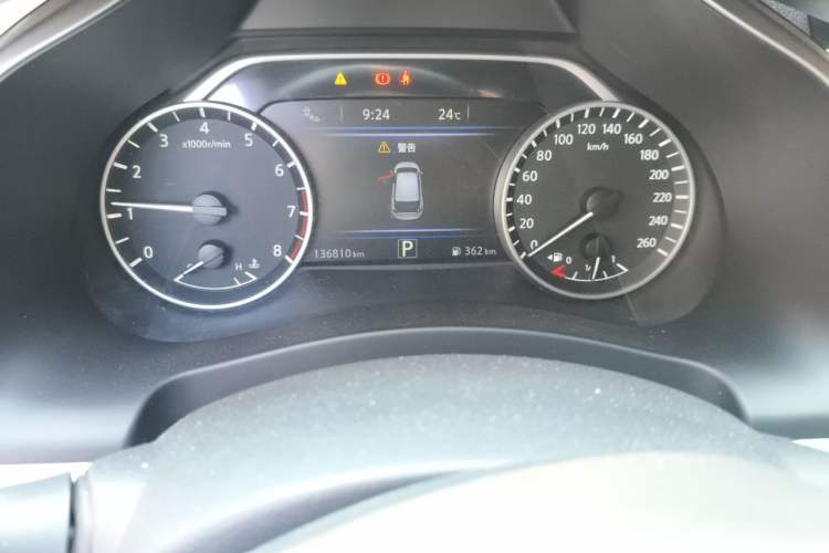 Used Nissan Murano 2021 2.5L XL Two-Wheel Drive Smart Connect Luxury Edition Odometer Close Up