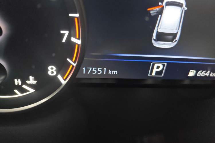 Used Nissan Murano 2021 2.5L XL Two-Wheel Drive Smart Connect Luxury Edition Odometer Close Up