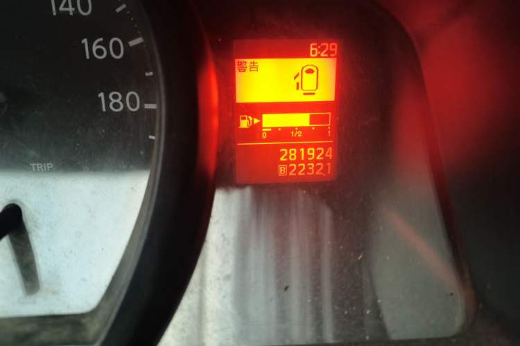 Used Nissan NV200 2010 1.6L Luxury Model Odometer Close Up