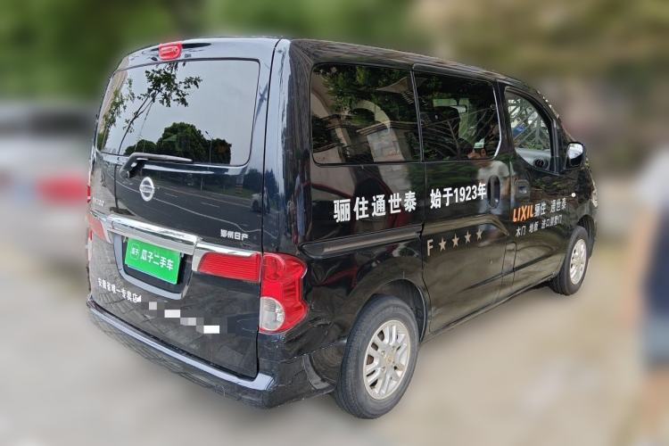 Used Nissan NV200 2013 1.6L Luxury Model China IV Standard Rear Right 45 Deg