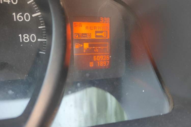 Used Nissan NV200 2013 1.6L Zunya Model China IV Standard Odometer Close Up