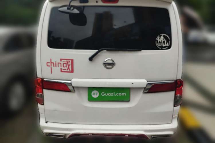 Used Nissan NV200 2013 1.6L Zunya Model China IV Standard Rear