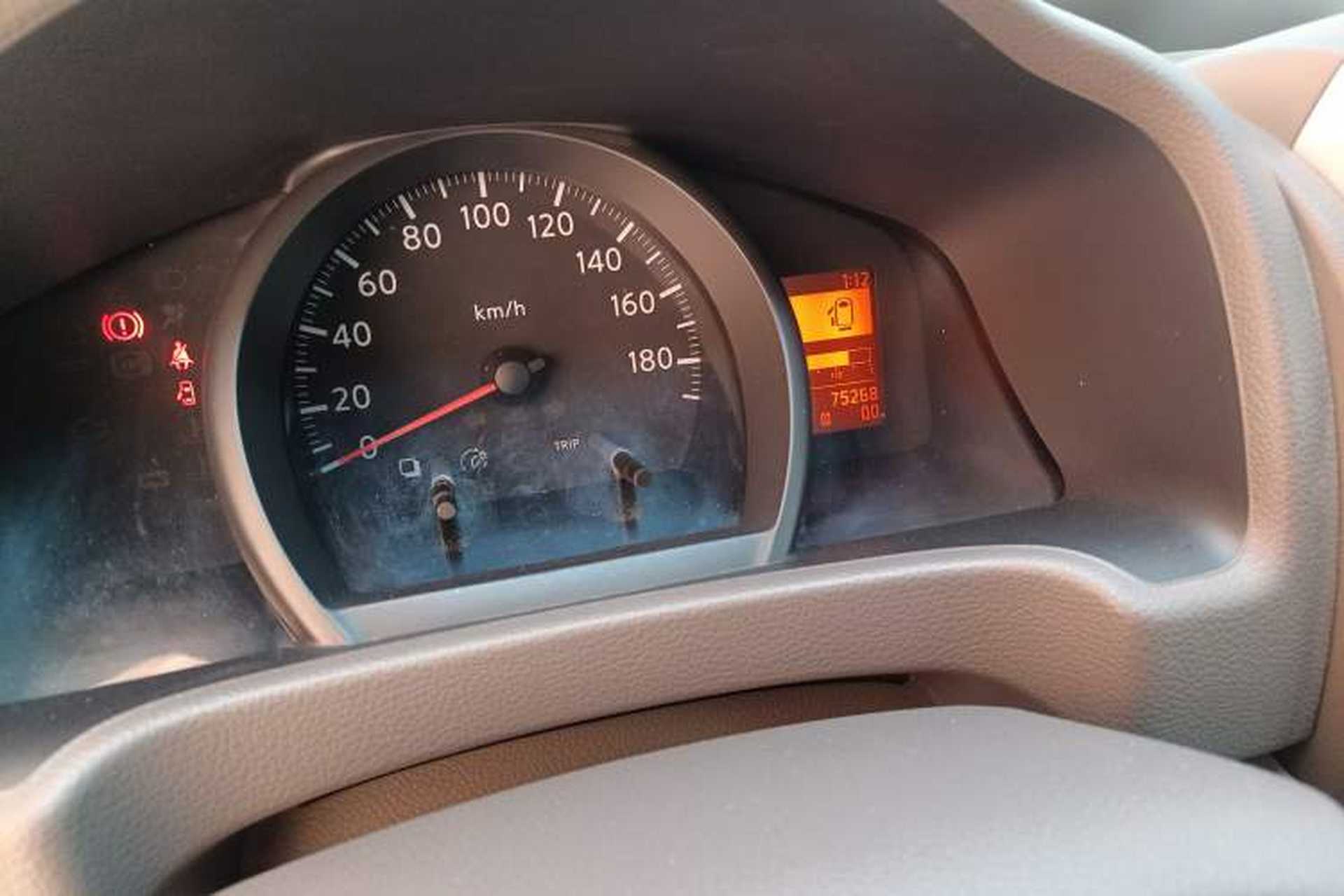 Used Nissan NV200 2016 1.6L CVT Luxury Model Odometer Close Up