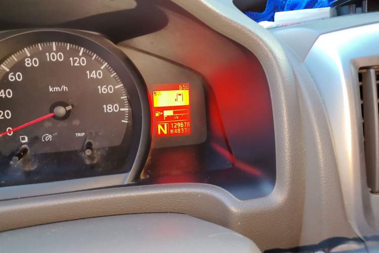 Used Nissan NV200 2016 1.6L CVT Luxury Model Odometer Close Up