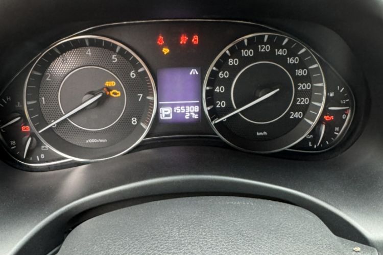 Used Nissan Patrol  Odometer Close Up