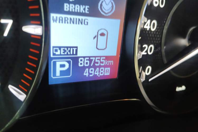 Used Nissan Patrol  Odometer Close Up