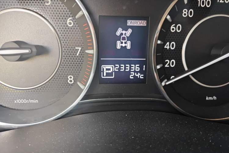 Used Nissan Patrol  Odometer Close Up