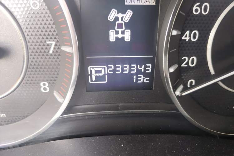 Used Nissan Patrol  Odometer Close Up