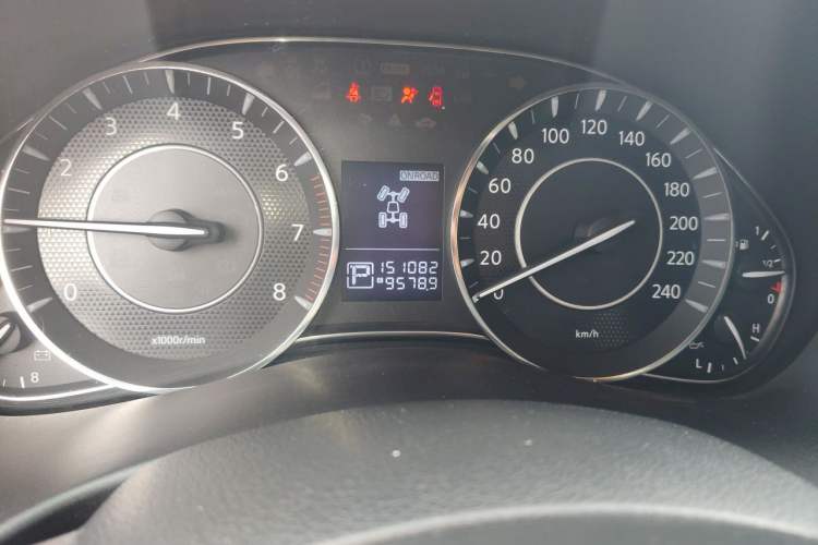 Used Nissan Patrol  Odometer Close Up