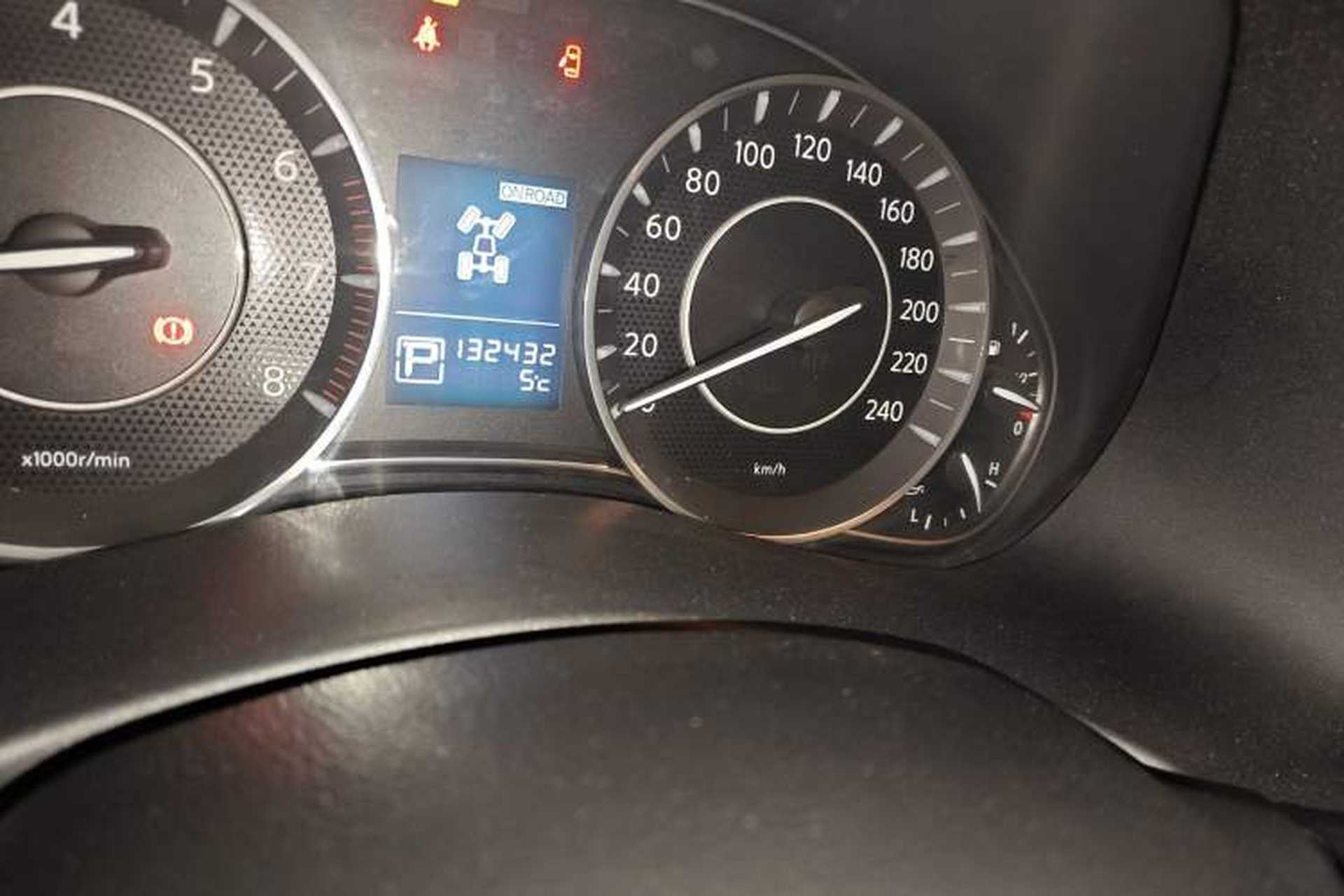 Used Nissan Patrol  Odometer Close Up