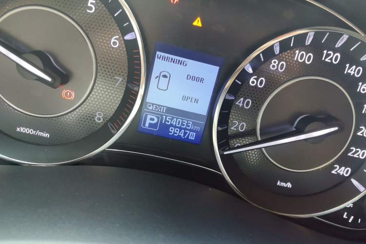 Used Nissan Patrol  Odometer Close Up
