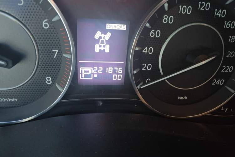 Used Nissan Patrol  Odometer Close Up