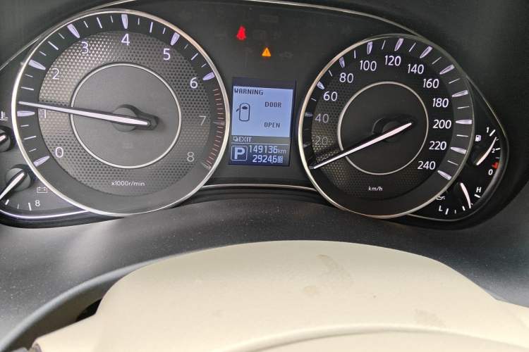 Used Nissan Patrol  Odometer Close Up