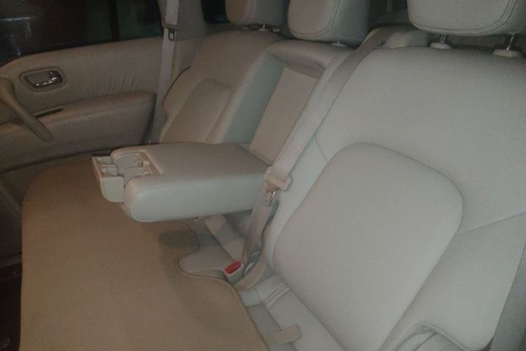 Used Nissan Patrol 2017 Y62 4.0L PLT Platinum 20-inch wheels Middle East specifications Left Rear Seat
