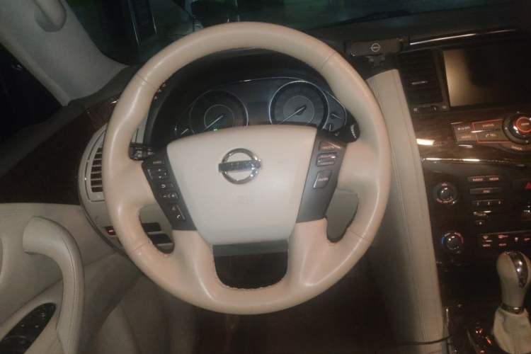 Used Nissan Patrol 2017 Y62 4.0L PLT Platinum 20-inch wheels Middle East specifications Steering Wheel