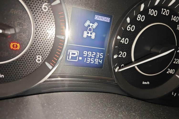 Used Nissan Patrol  Odometer Close Up