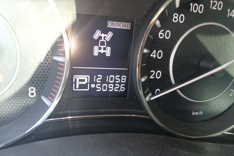 Used Nissan Patrol  Odometer Close Up