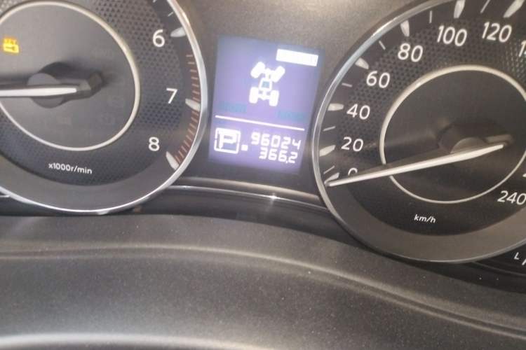 Used Nissan Patrol  Odometer Close Up