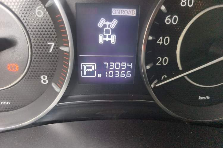 Used Nissan Patrol  Odometer Close Up
