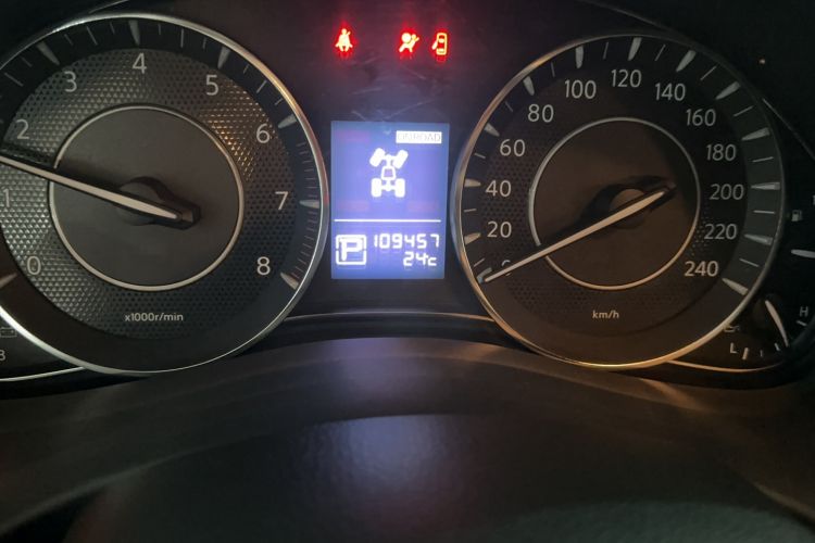 Used Nissan Patrol  Odometer Close Up