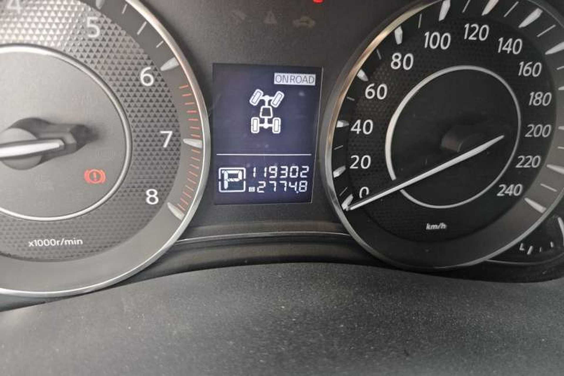 Used Nissan Patrol  Odometer Close Up