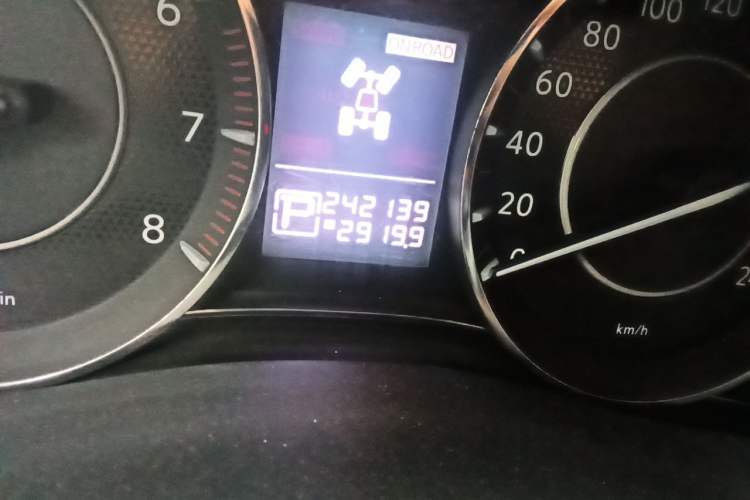 Used Nissan Patrol  Odometer Close Up
