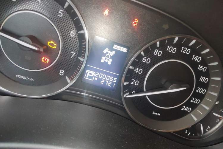 Used Nissan Patrol  Odometer Close Up