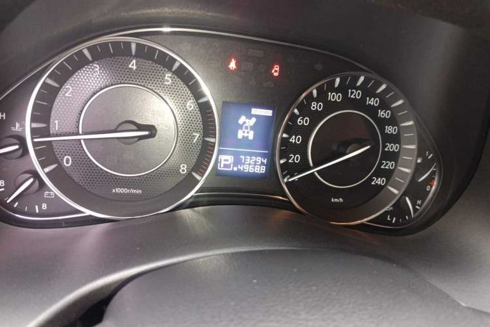Used Nissan Patrol 2017 4.0L XE Middle East Version Odometer Close Up