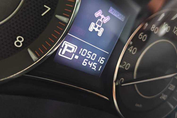 Used Nissan Patrol  Odometer Close Up
