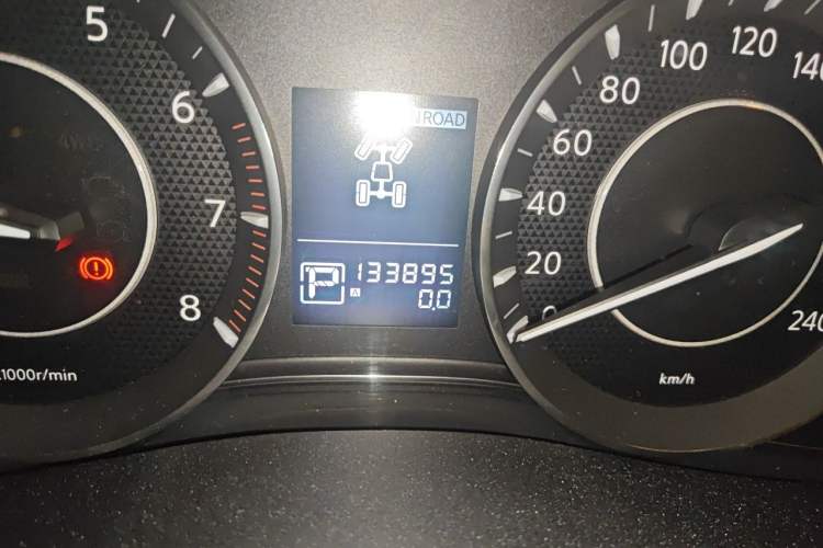 Used Nissan Patrol  Odometer Close Up