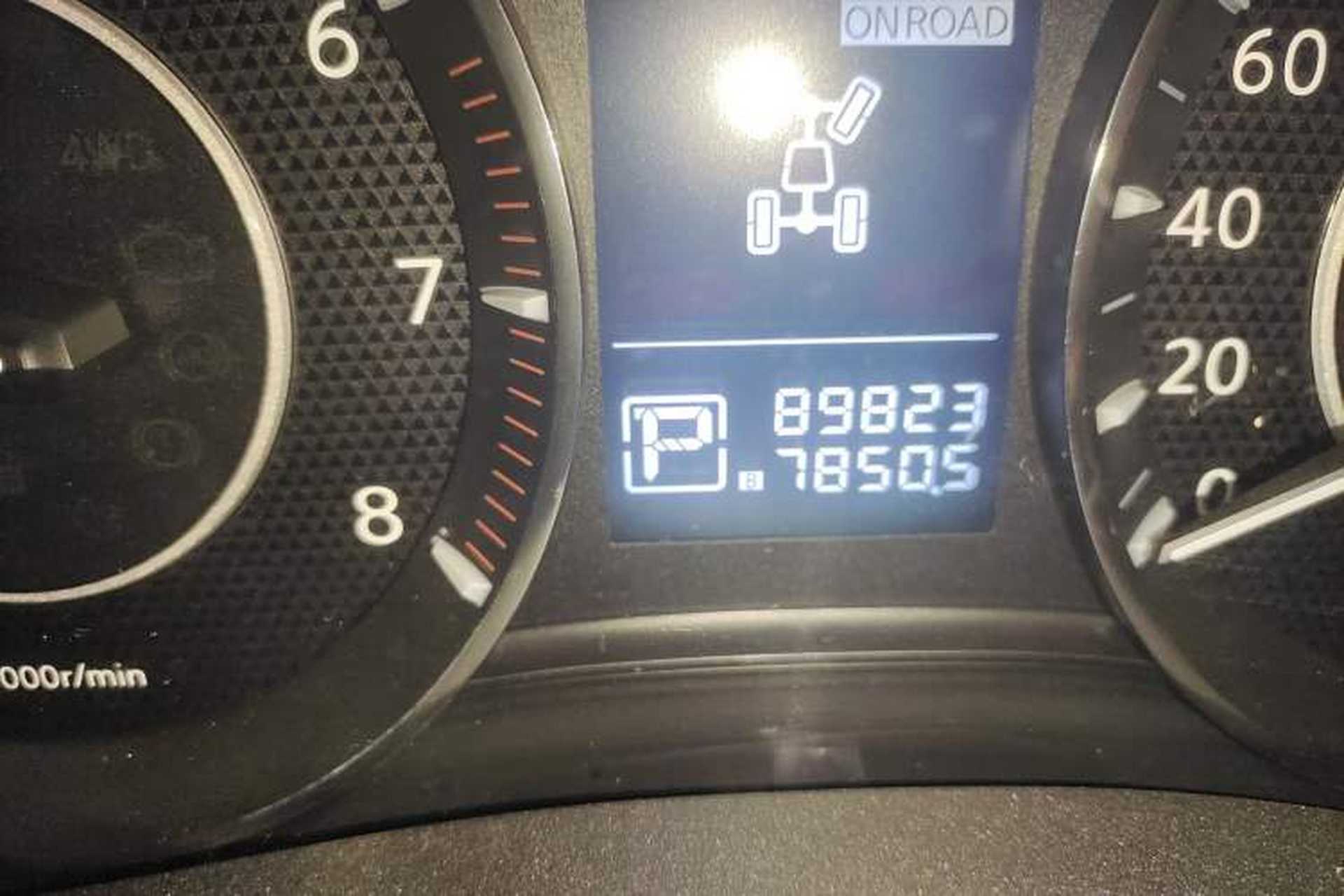 Used Nissan Patrol  Odometer Close Up