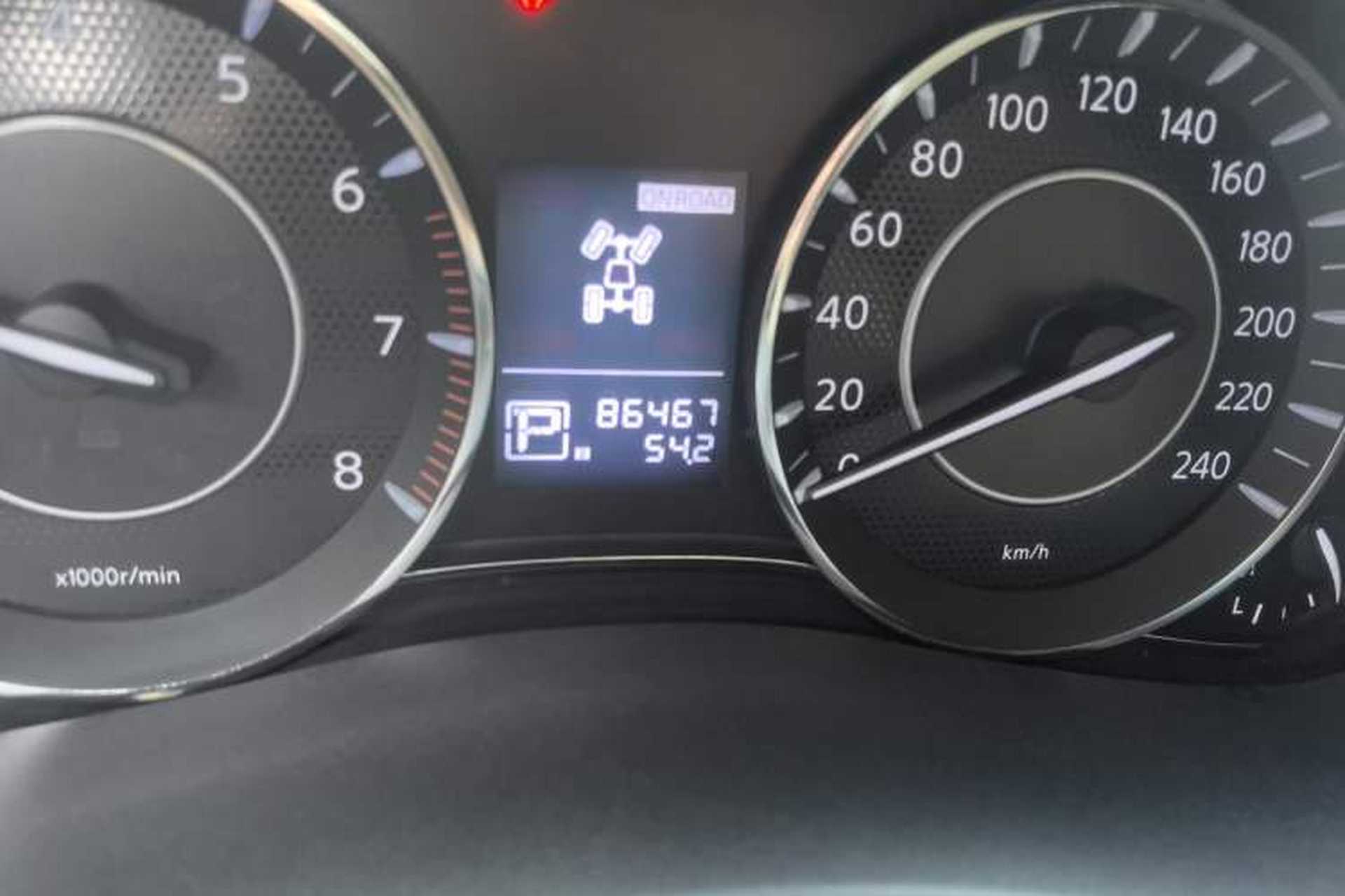 Used Nissan Patrol 2017 4.0L XE Middle East Version Odometer Close Up