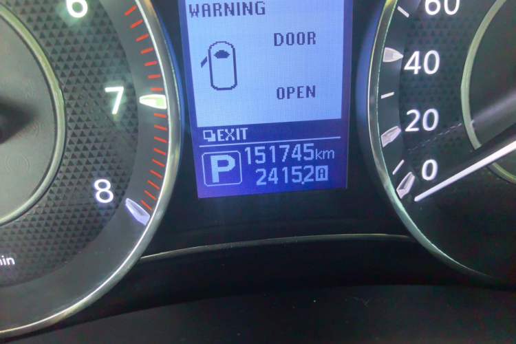 Used Nissan Patrol  Odometer Close Up