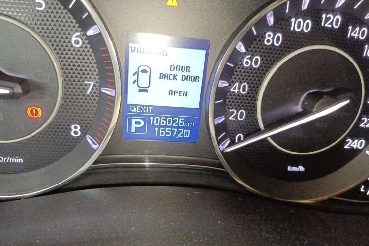 Used Nissan Patrol  Odometer Close Up