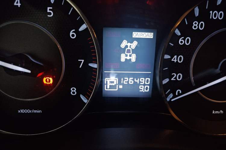 Used Nissan Patrol  Odometer Close Up