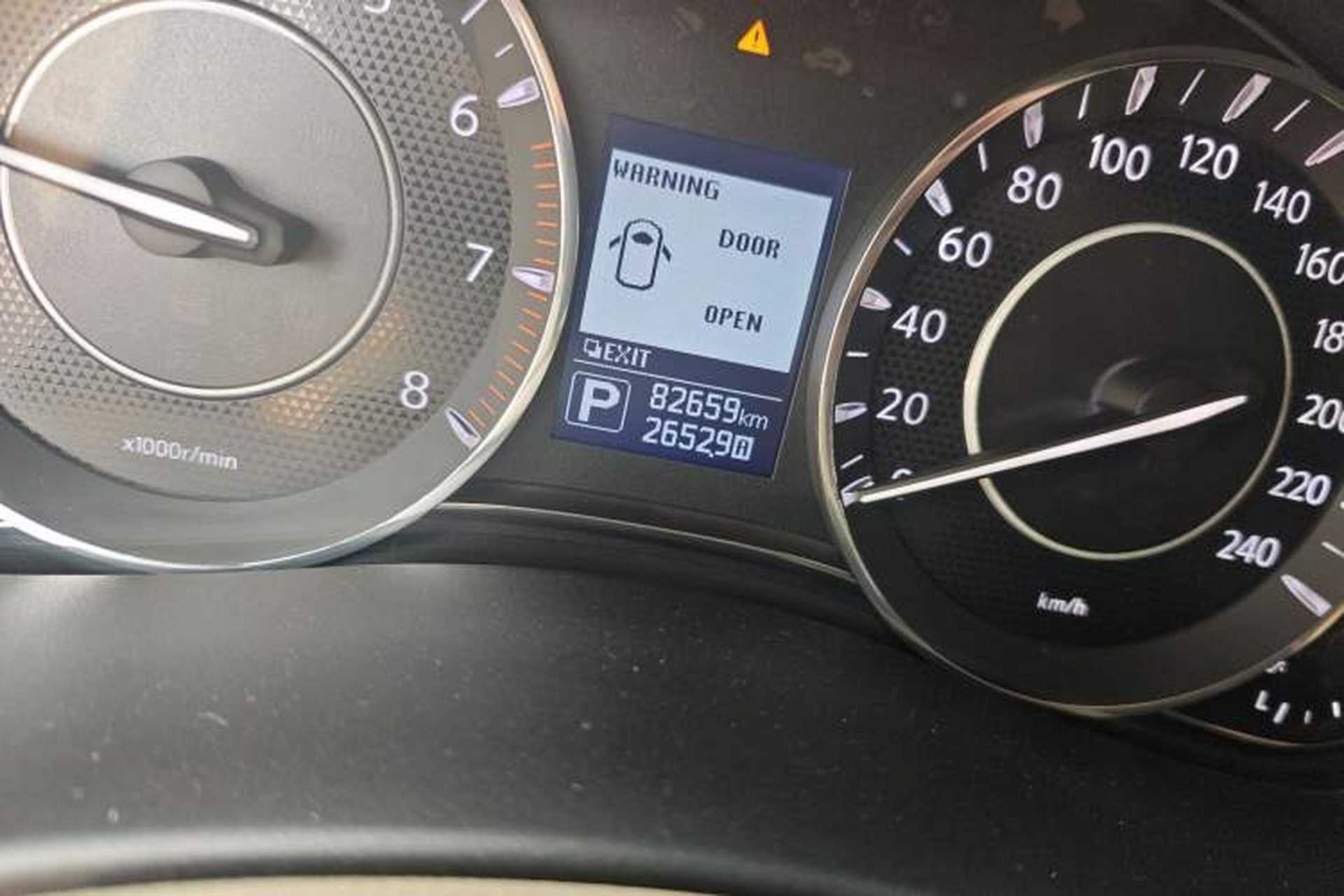Used Nissan Patrol  Odometer Close Up