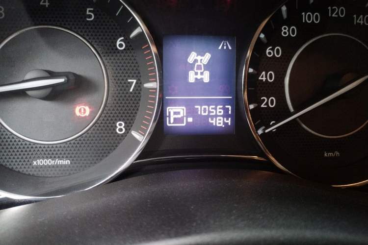 Used Nissan Patrol  Odometer Close Up