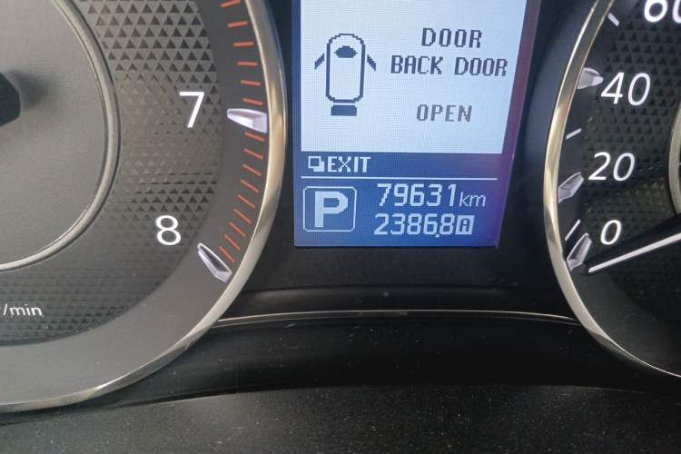 Used Nissan Patrol  Odometer Close Up