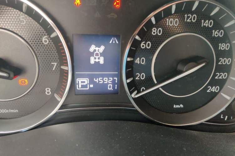 Used Nissan Patrol  Odometer Close Up