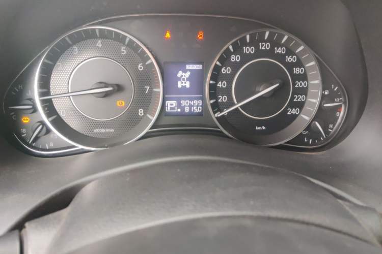 Used Nissan Patrol  Odometer Close Up