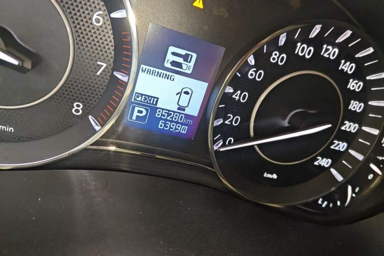Used Nissan Patrol  Odometer Close Up