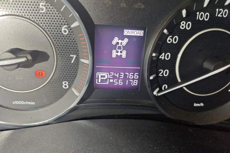 Used Nissan Patrol  Odometer Close Up