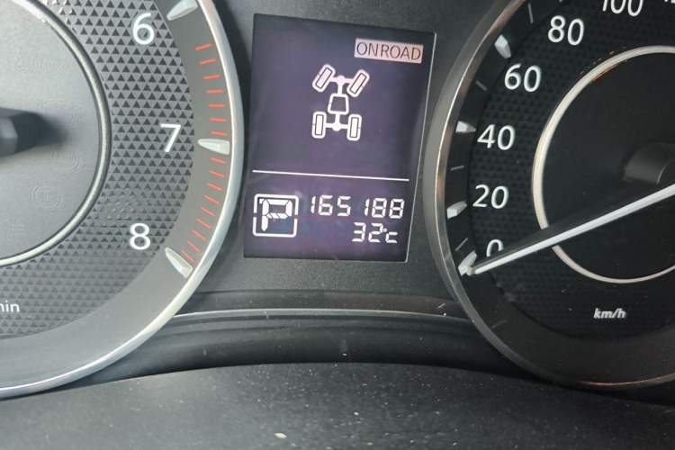 Used Nissan Patrol  Odometer Close Up
