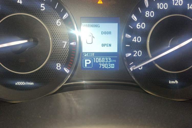 Used Nissan Patrol  Odometer Close Up