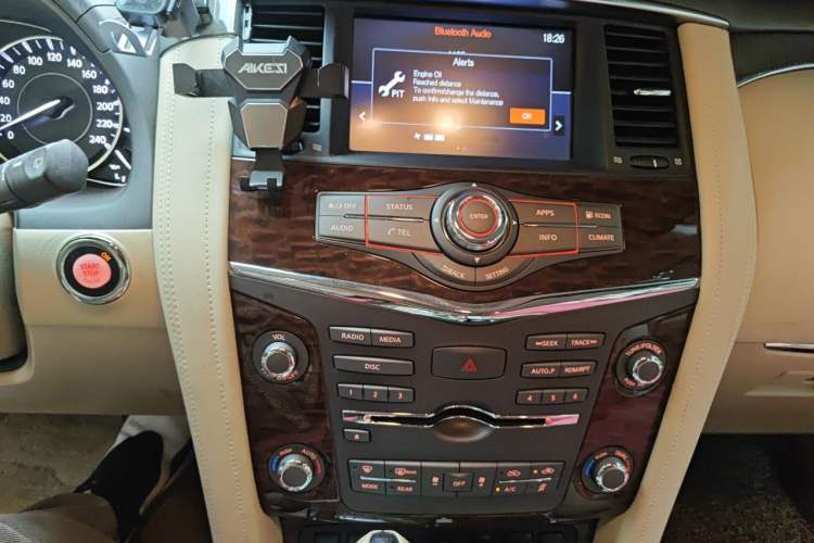 Used Nissan Patrol 2018 4.0L Flagship Model Audio And AC Panel