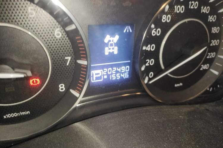 Used Nissan Patrol  Odometer Close Up