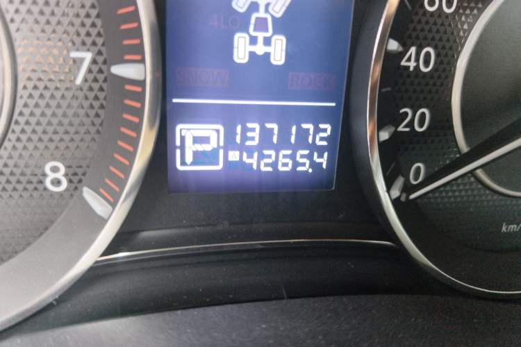 Used Nissan Patrol  Odometer Close Up