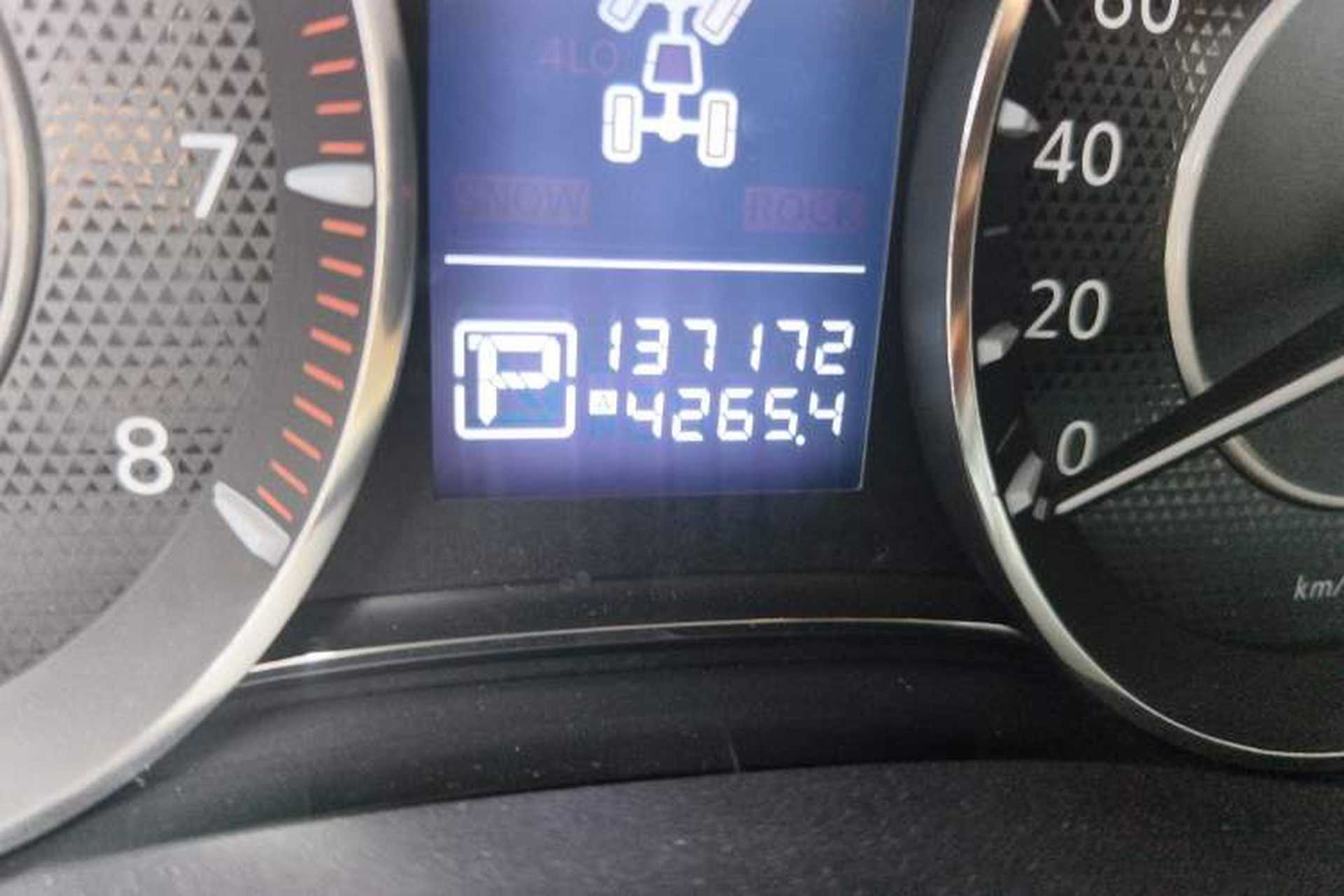 Used Nissan Patrol  Odometer Close Up