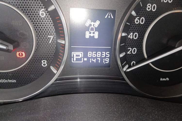 Used Nissan Patrol 2018 4.0L LinkedIn Edition Odometer Close Up
